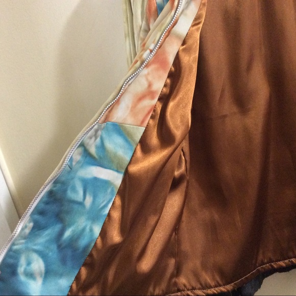 đź’•Amazing and unique leather tie dye jacketđź’• - Picture 9 of 16